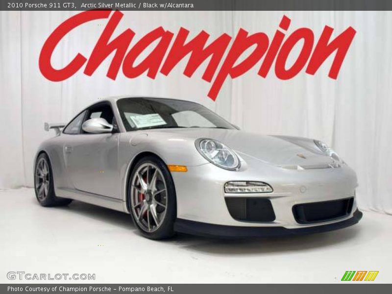 Arctic Silver Metallic / Black w/Alcantara 2010 Porsche 911 GT3