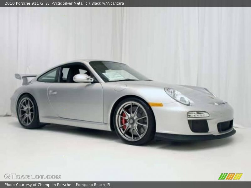 Arctic Silver Metallic / Black w/Alcantara 2010 Porsche 911 GT3