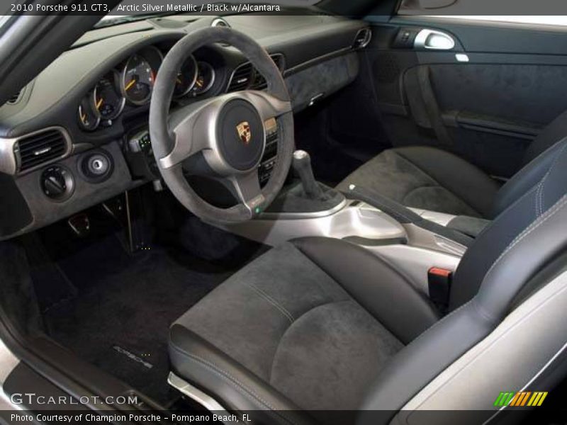 Arctic Silver Metallic / Black w/Alcantara 2010 Porsche 911 GT3