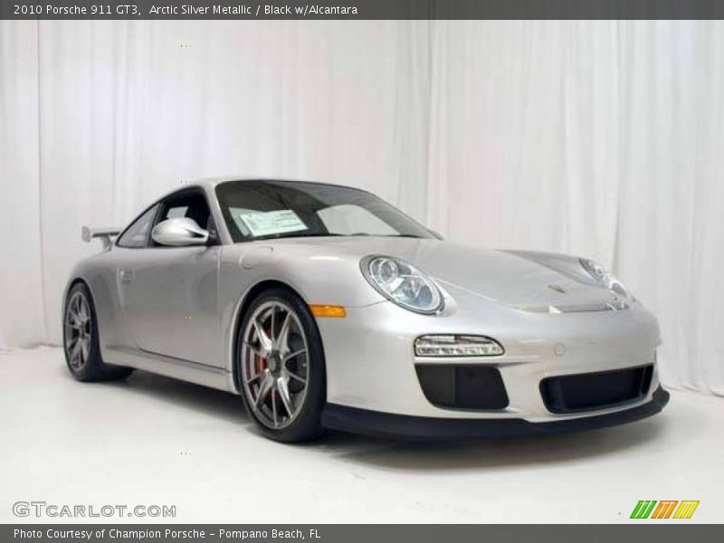 Arctic Silver Metallic / Black w/Alcantara 2010 Porsche 911 GT3