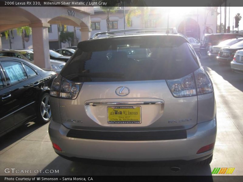 Millenium Silver Metallic / Light Gray 2006 Lexus RX 330