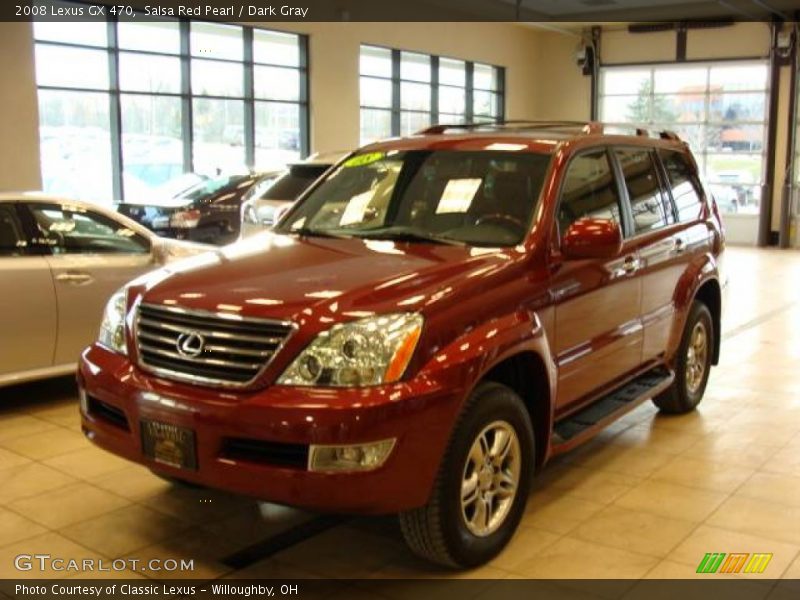 Salsa Red Pearl / Dark Gray 2008 Lexus GX 470