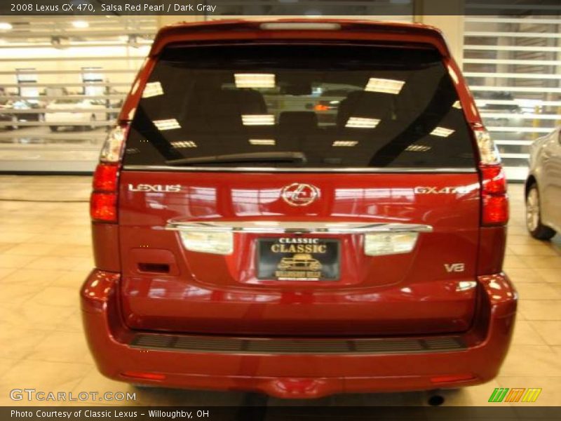 Salsa Red Pearl / Dark Gray 2008 Lexus GX 470