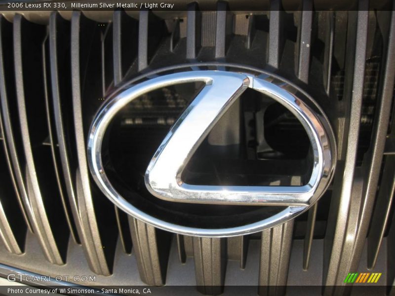 Millenium Silver Metallic / Light Gray 2006 Lexus RX 330
