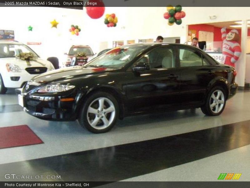 Onyx Black / Beige 2005 Mazda MAZDA6 i Sedan