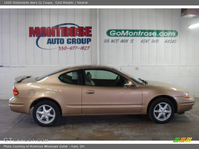 Gold Metallic / Neutral 1999 Oldsmobile Alero GL Coupe