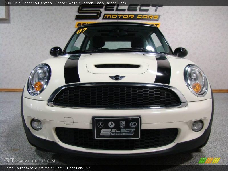 Pepper White / Carbon Black/Carbon Black 2007 Mini Cooper S Hardtop