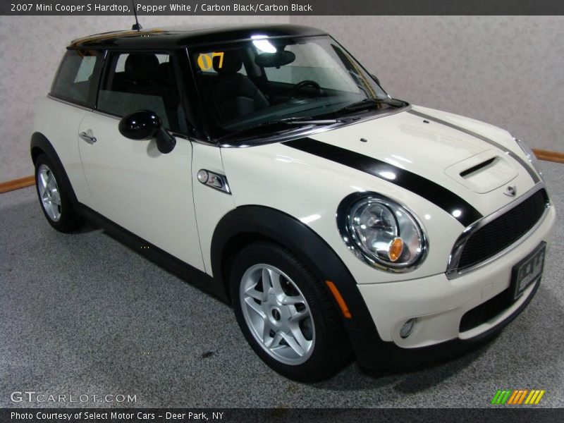 Pepper White / Carbon Black/Carbon Black 2007 Mini Cooper S Hardtop