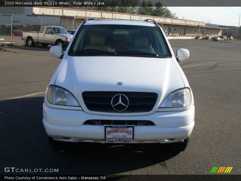 Polar White / Java 2000 Mercedes-Benz ML 320 4Matic