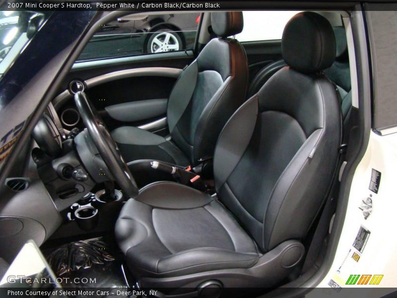 Pepper White / Carbon Black/Carbon Black 2007 Mini Cooper S Hardtop