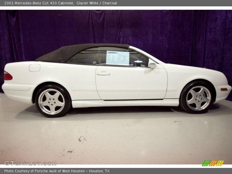 Glacier White / Charcoal 2001 Mercedes-Benz CLK 430 Cabriolet