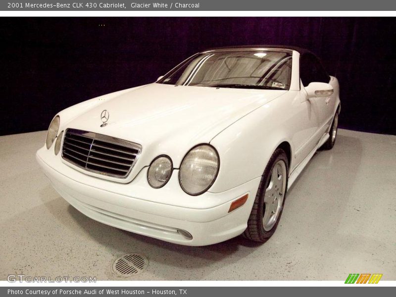 Glacier White / Charcoal 2001 Mercedes-Benz CLK 430 Cabriolet