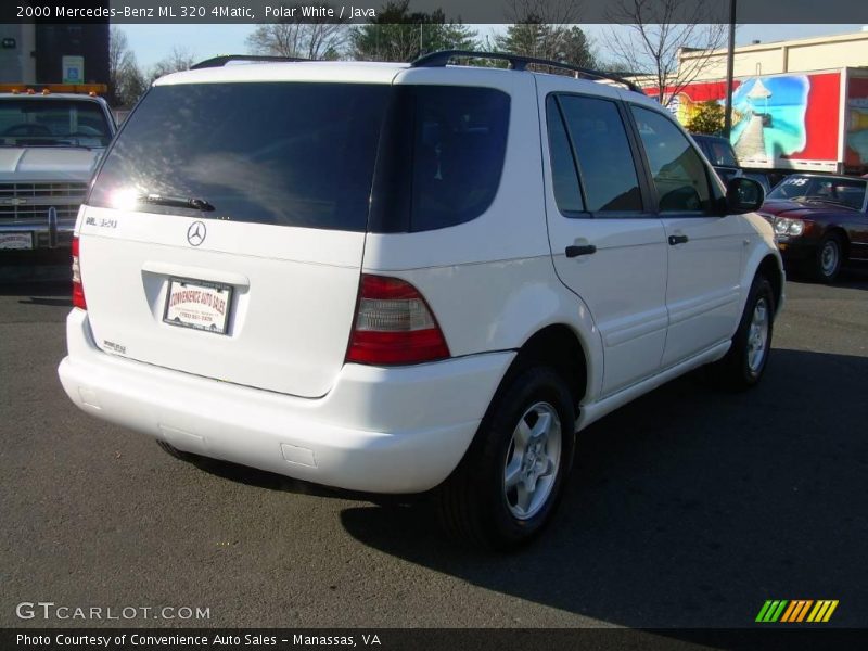Polar White / Java 2000 Mercedes-Benz ML 320 4Matic