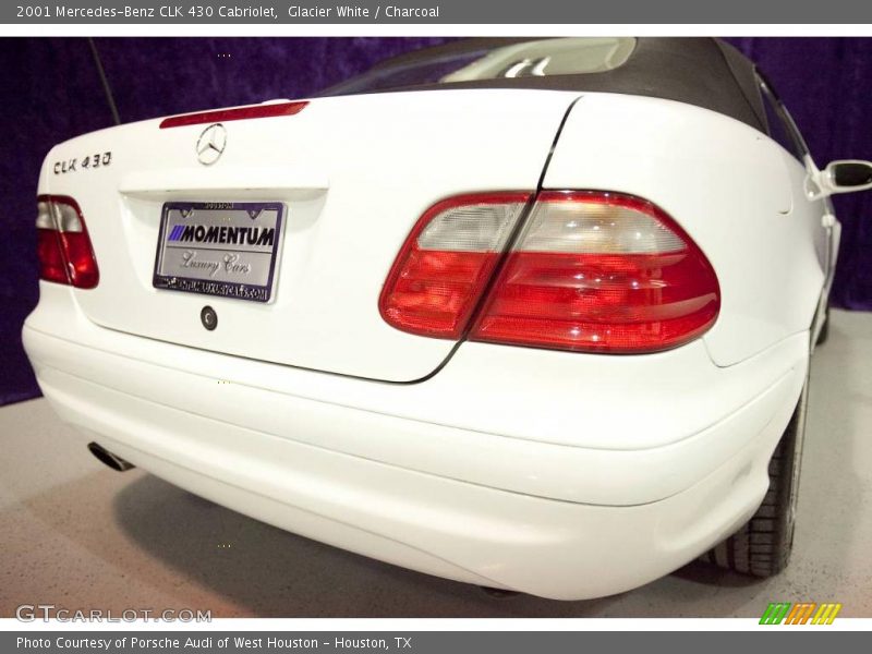 Glacier White / Charcoal 2001 Mercedes-Benz CLK 430 Cabriolet