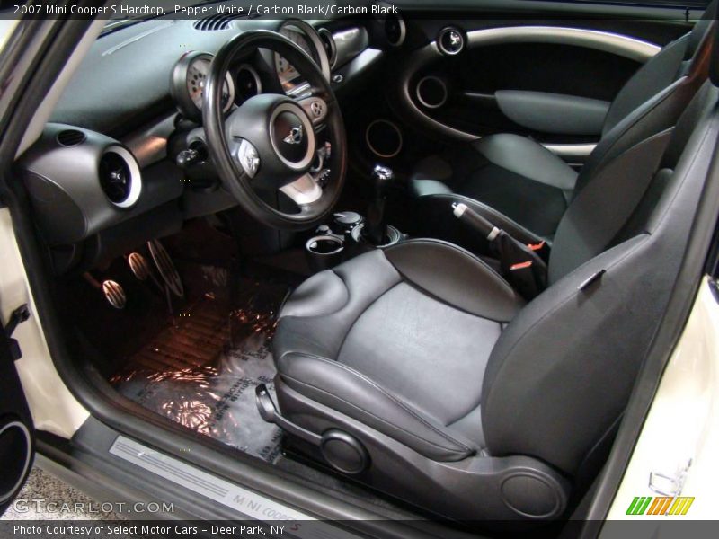 Pepper White / Carbon Black/Carbon Black 2007 Mini Cooper S Hardtop