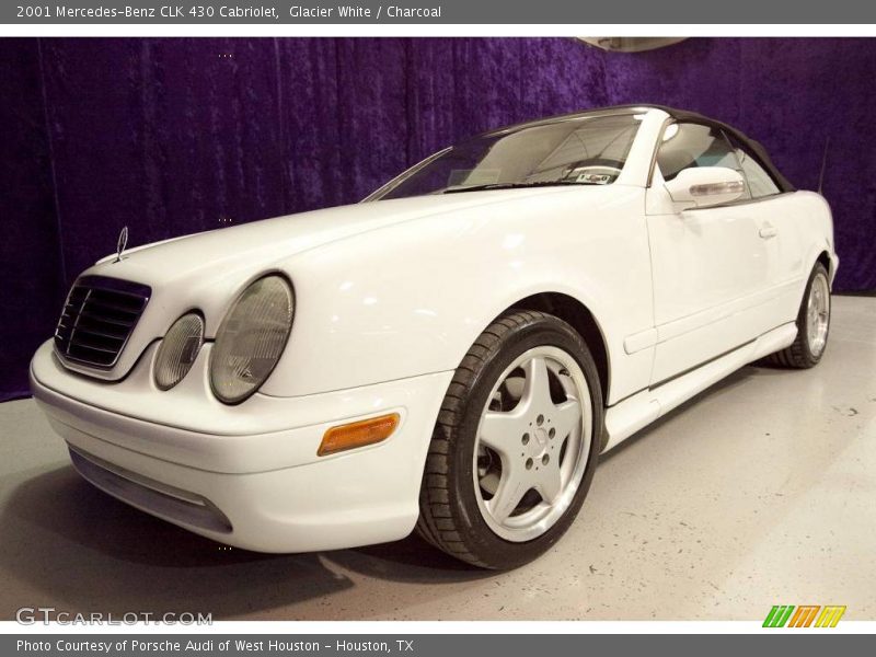 Glacier White / Charcoal 2001 Mercedes-Benz CLK 430 Cabriolet