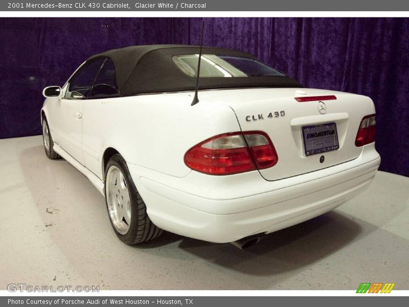 Glacier White / Charcoal 2001 Mercedes-Benz CLK 430 Cabriolet