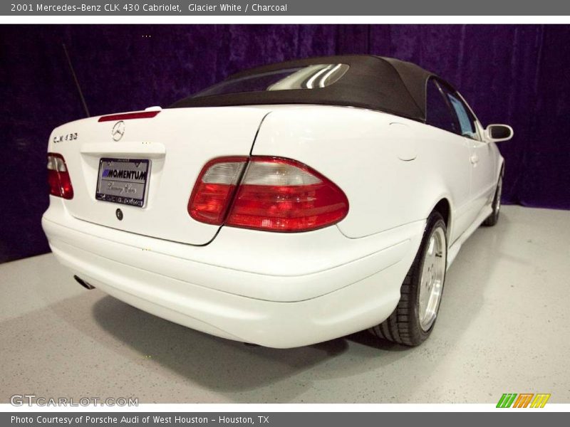 Glacier White / Charcoal 2001 Mercedes-Benz CLK 430 Cabriolet