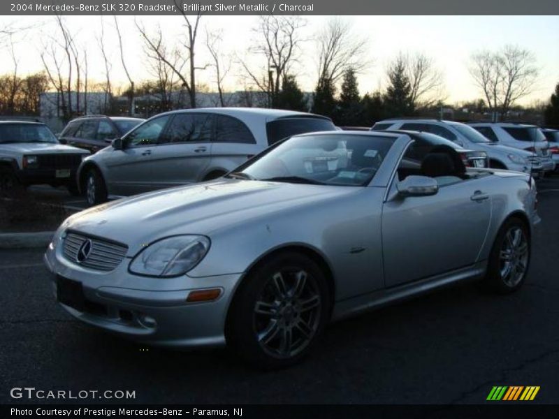 Brilliant Silver Metallic / Charcoal 2004 Mercedes-Benz SLK 320 Roadster