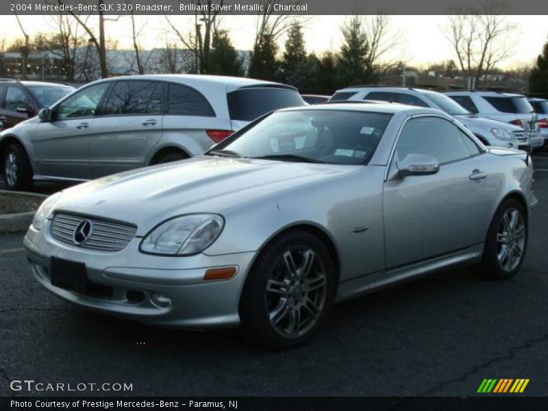 Brilliant Silver Metallic / Charcoal 2004 Mercedes-Benz SLK 320 Roadster