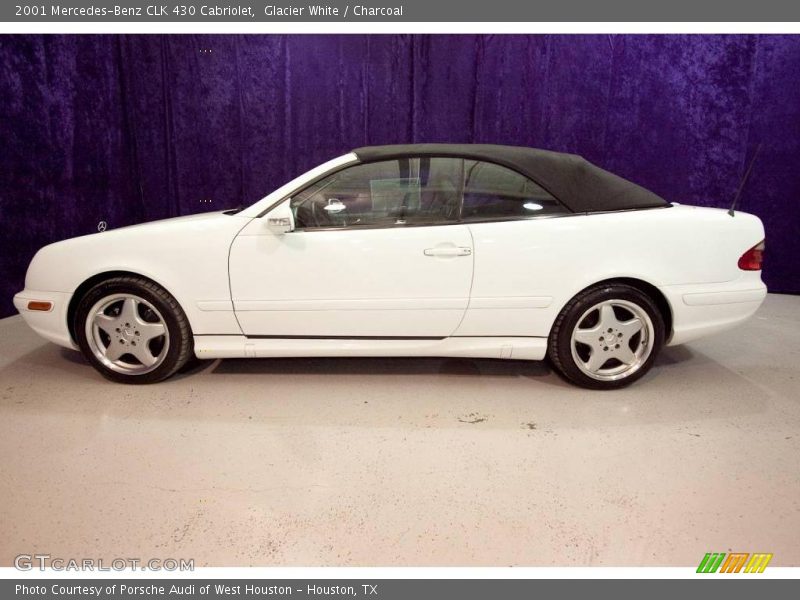 Glacier White / Charcoal 2001 Mercedes-Benz CLK 430 Cabriolet