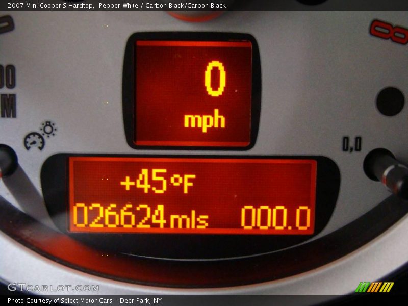 Pepper White / Carbon Black/Carbon Black 2007 Mini Cooper S Hardtop