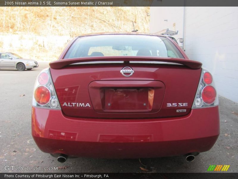 Sonoma Sunset Metallic / Charcoal 2005 Nissan Altima 3.5 SE