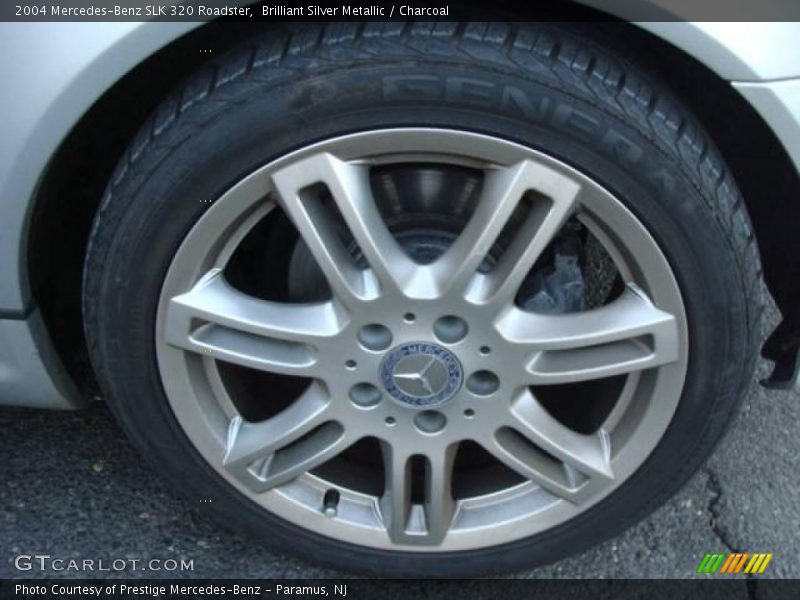Brilliant Silver Metallic / Charcoal 2004 Mercedes-Benz SLK 320 Roadster