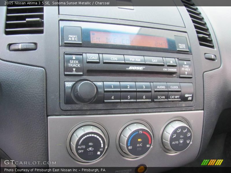 Sonoma Sunset Metallic / Charcoal 2005 Nissan Altima 3.5 SE