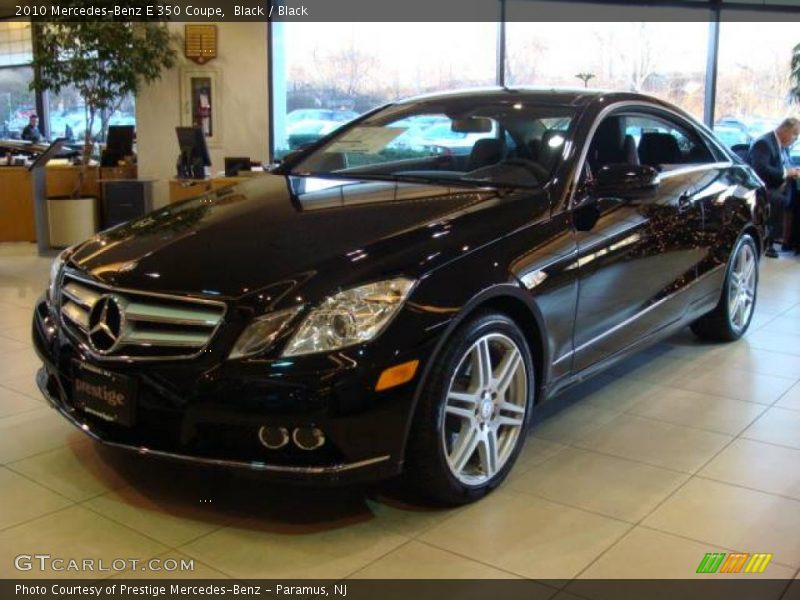 Black / Black 2010 Mercedes-Benz E 350 Coupe