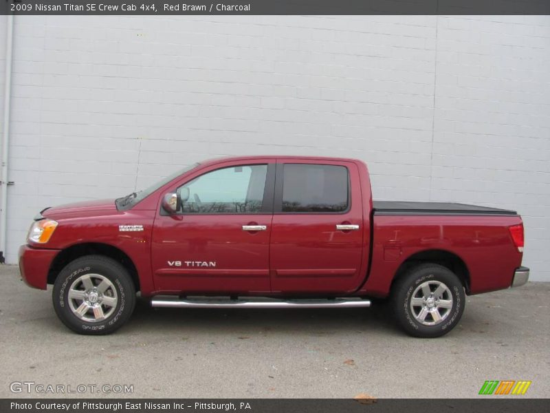 Red Brawn / Charcoal 2009 Nissan Titan SE Crew Cab 4x4