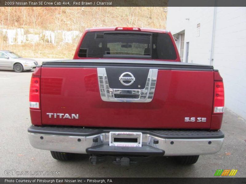Red Brawn / Charcoal 2009 Nissan Titan SE Crew Cab 4x4