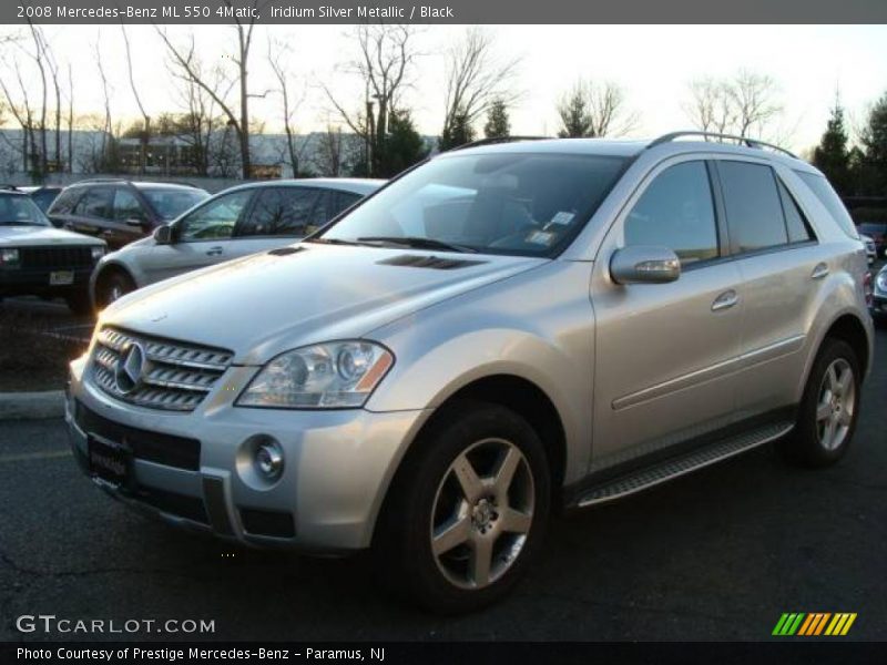 Iridium Silver Metallic / Black 2008 Mercedes-Benz ML 550 4Matic