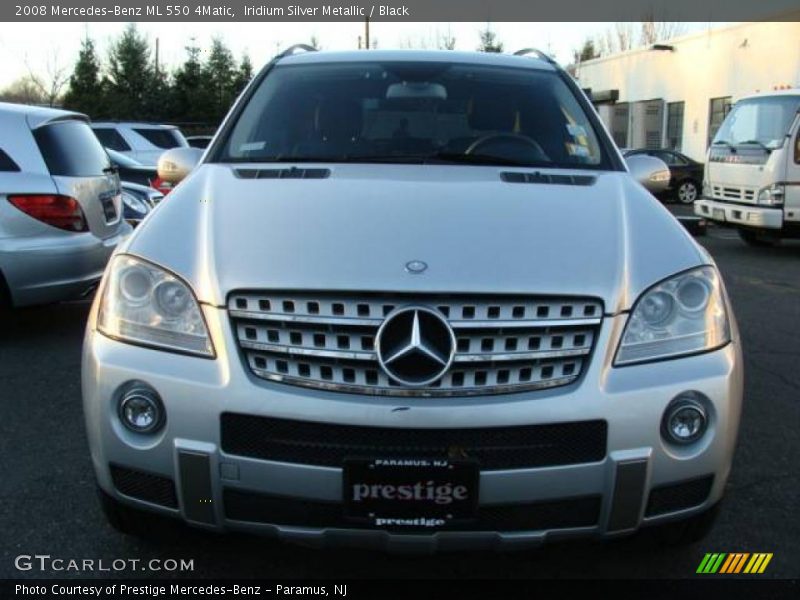 Iridium Silver Metallic / Black 2008 Mercedes-Benz ML 550 4Matic