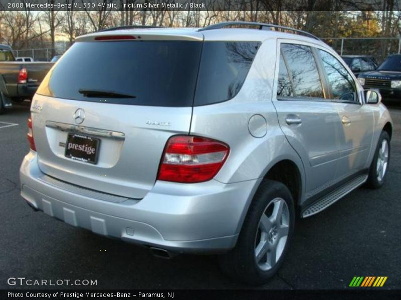 Iridium Silver Metallic / Black 2008 Mercedes-Benz ML 550 4Matic