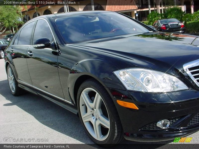 Black / Black 2008 Mercedes-Benz S 550 Sedan