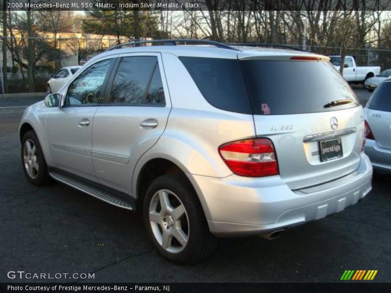 Iridium Silver Metallic / Black 2008 Mercedes-Benz ML 550 4Matic