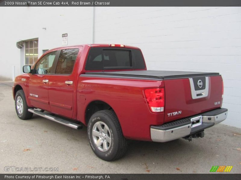 Red Brawn / Charcoal 2009 Nissan Titan SE Crew Cab 4x4