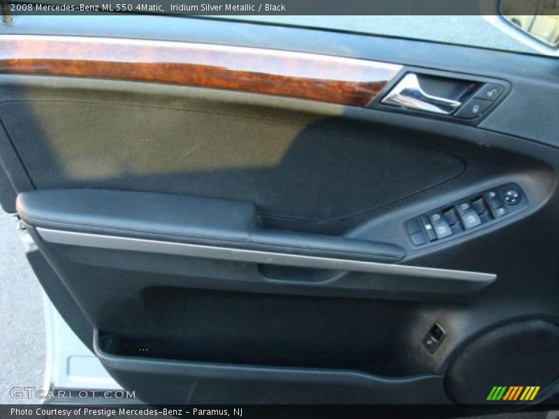 Iridium Silver Metallic / Black 2008 Mercedes-Benz ML 550 4Matic