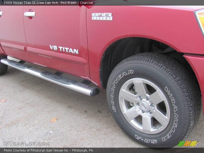 Red Brawn / Charcoal 2009 Nissan Titan SE Crew Cab 4x4