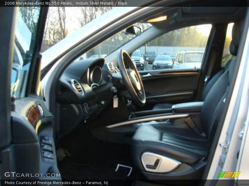 Iridium Silver Metallic / Black 2008 Mercedes-Benz ML 550 4Matic