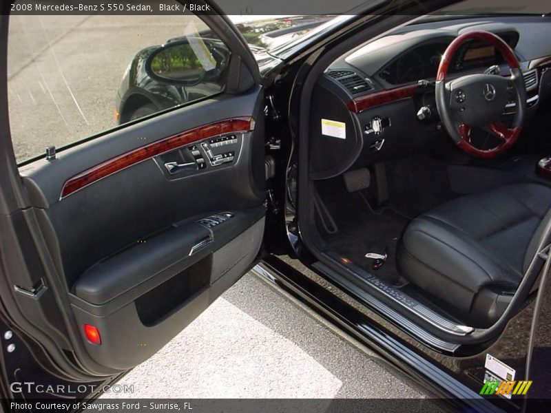 Black / Black 2008 Mercedes-Benz S 550 Sedan
