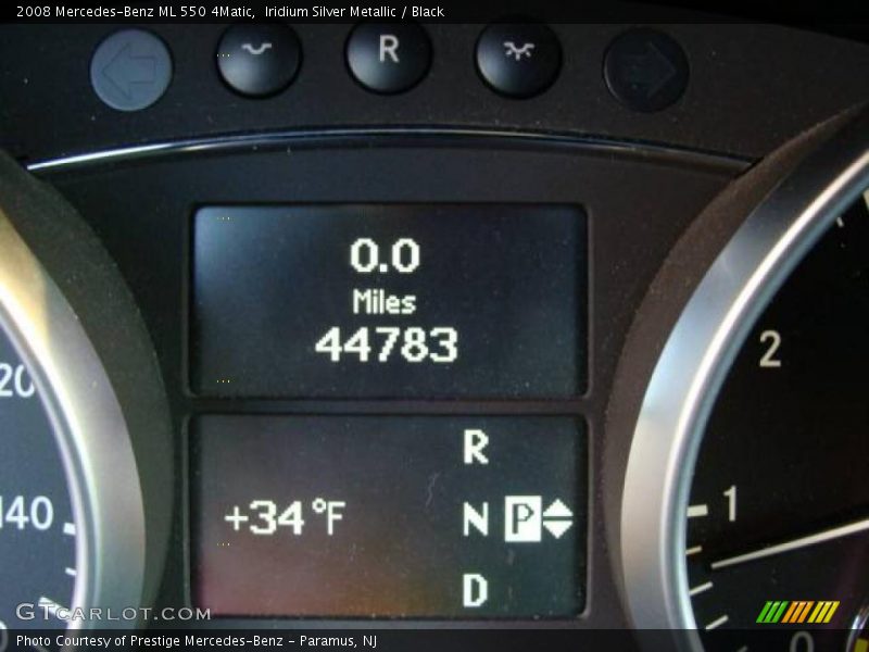 Iridium Silver Metallic / Black 2008 Mercedes-Benz ML 550 4Matic