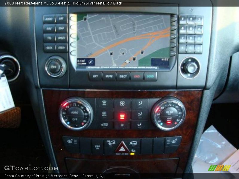 Iridium Silver Metallic / Black 2008 Mercedes-Benz ML 550 4Matic