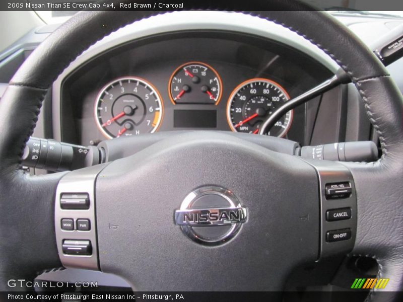 Red Brawn / Charcoal 2009 Nissan Titan SE Crew Cab 4x4