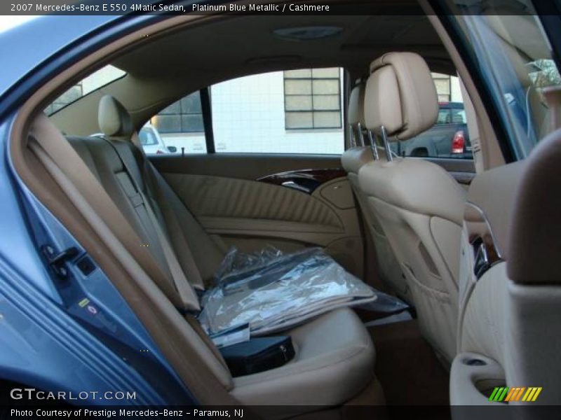 Platinum Blue Metallic / Cashmere 2007 Mercedes-Benz E 550 4Matic Sedan