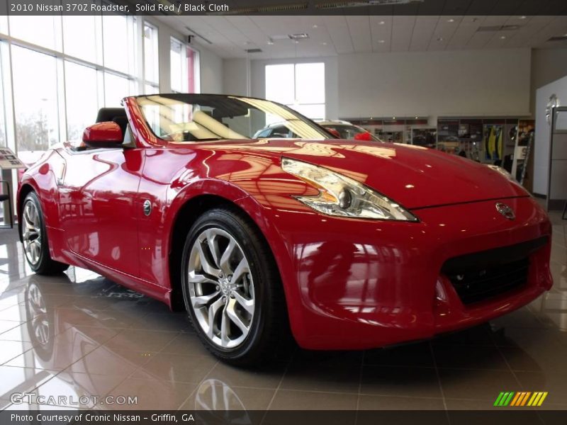 Solid Red / Black Cloth 2010 Nissan 370Z Roadster