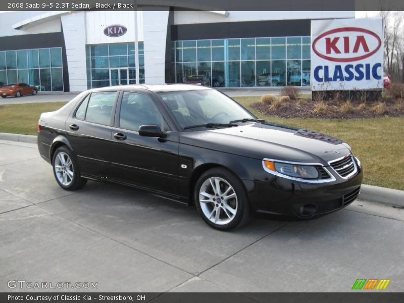 Black / Black 2008 Saab 9-5 2.3T Sedan