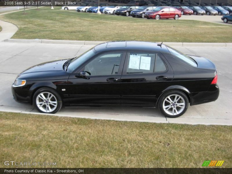 Black / Black 2008 Saab 9-5 2.3T Sedan