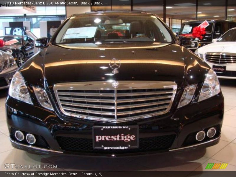Black / Black 2010 Mercedes-Benz E 350 4Matic Sedan